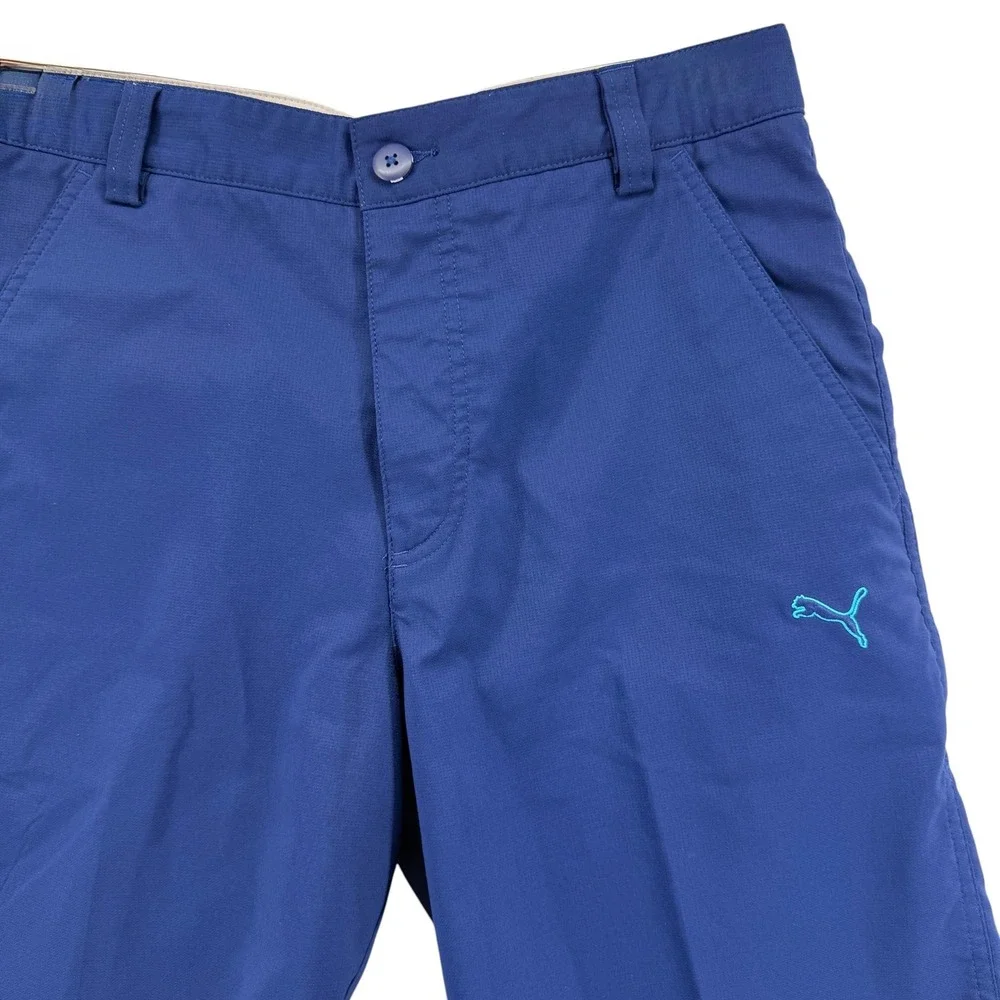 Puma Sportlifestyle Shorts Men 30‎ Pre-Owned Performance Blue Stretch Golf Logo